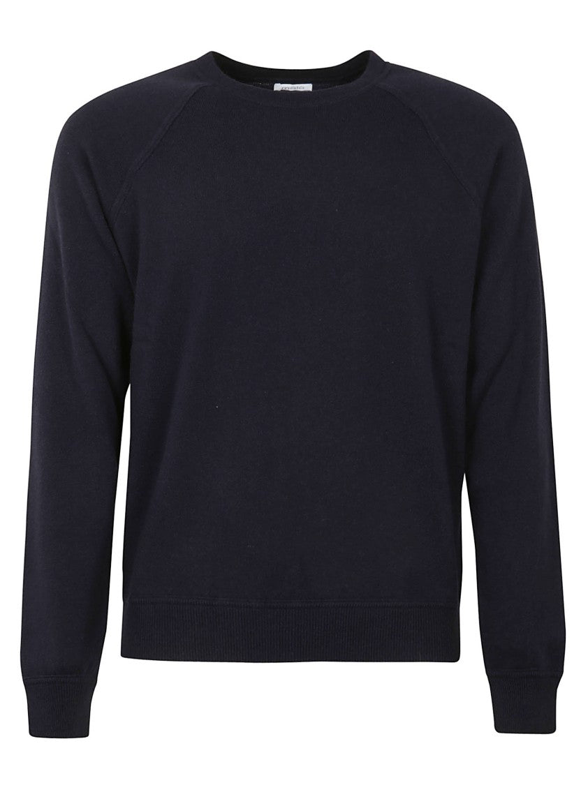 Malo Classic Crew Neck Pullover With Ribbed Cuffs