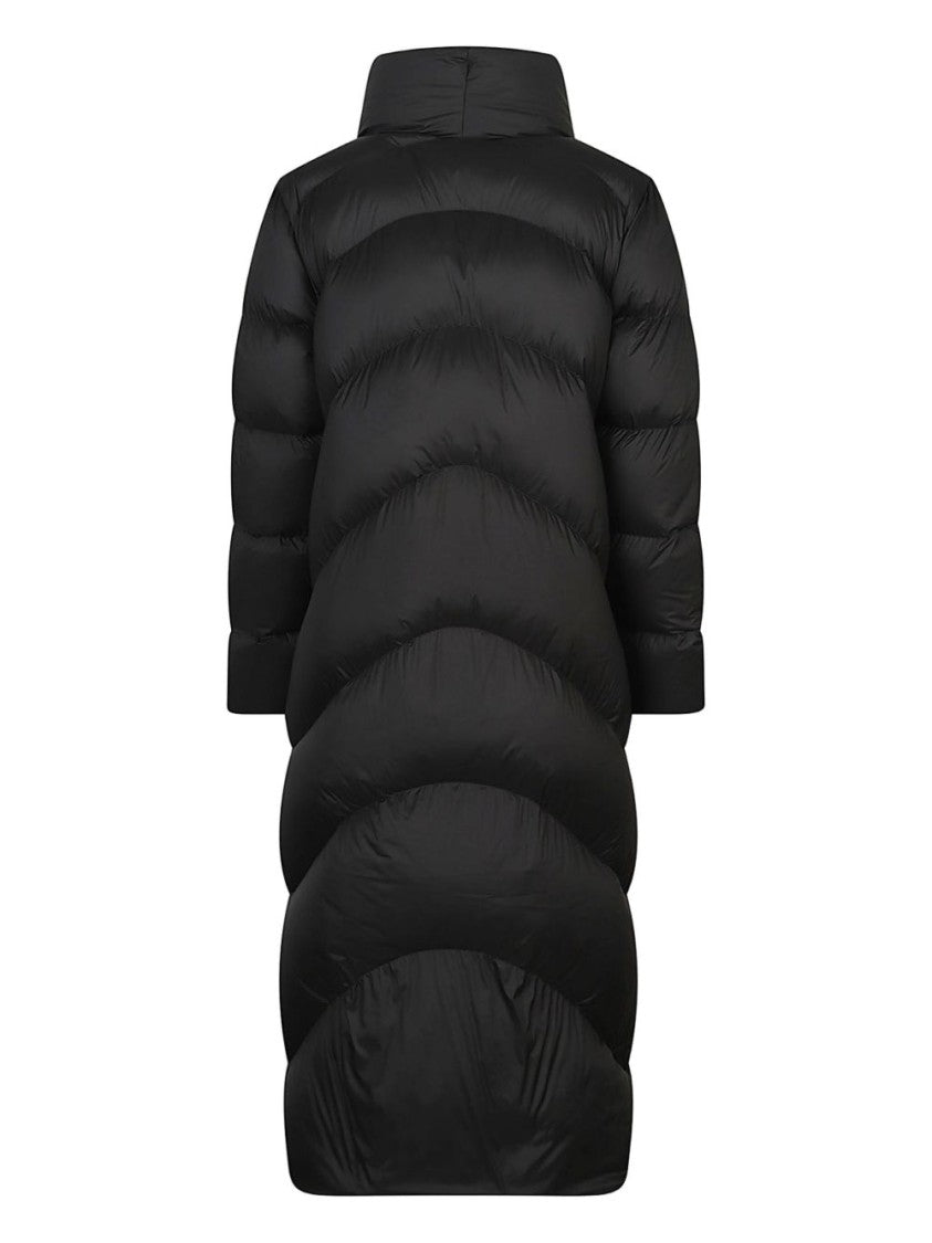 Add Tailored Black Coat With Structured Collar And Button Closure