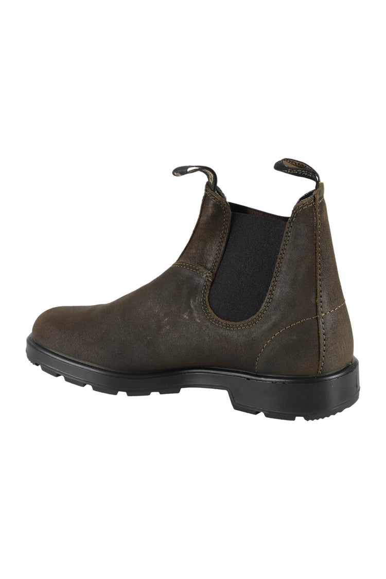 Blundstone Waxed Suede Boot With Elastic Side Panels