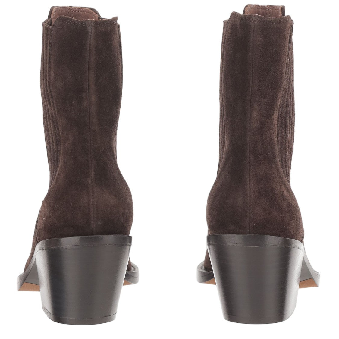 Paris Texas Pointed-Toe Suede Ankle Boots With Metallic Detailing