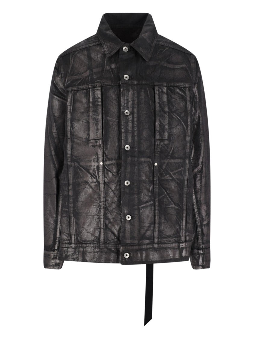 Drkshdw By Rick Owens Jumbo Denim Jacket – Black
