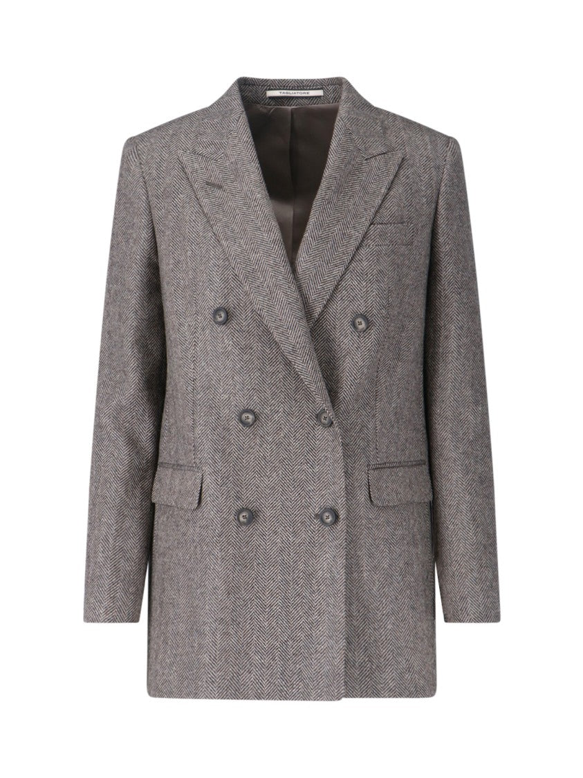 Tagliatore Tailored Black Jacket With Clean Lines And Minimalistic Design