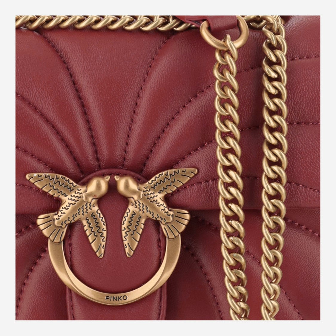 Pinko Mini Love Puff Butterfly Bag With Quilted Nappa Leather