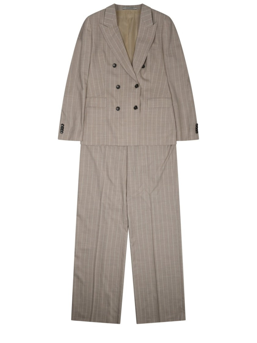 Tagliatore Wool Silk Blend Pinstripe Suit