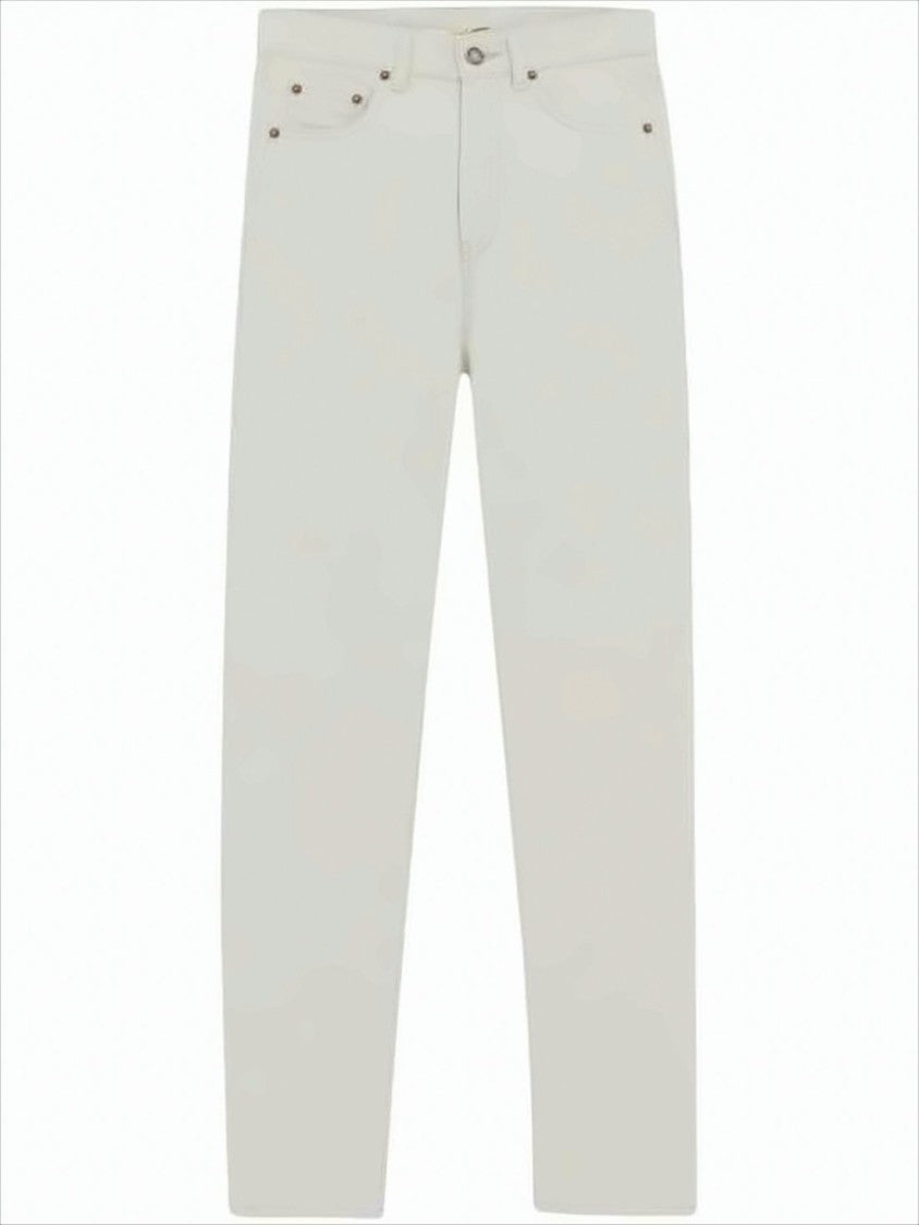 Saint Laurent Straight-Leg Denim Pants With Classic Five-Pocket Design