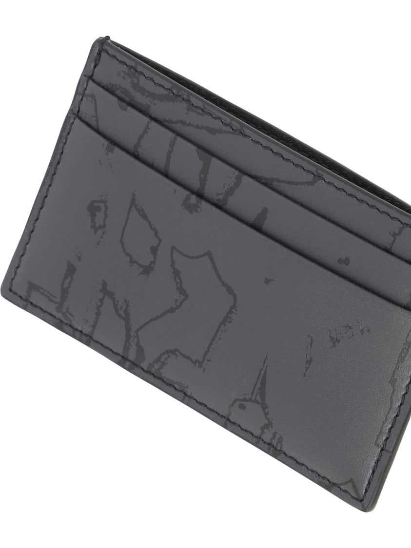 Alexander Mcqueen Black Leather Wallet