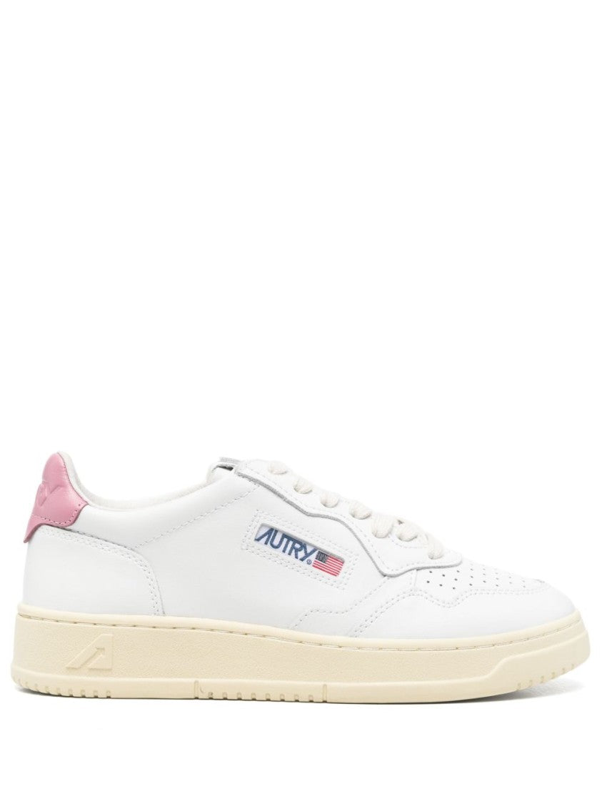 Autry White Sneakers With Lace-Up Fastening