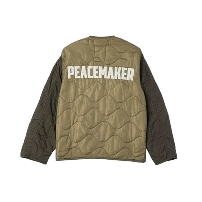 Oamc Quilted Two-Tone Vest With Front Zipper