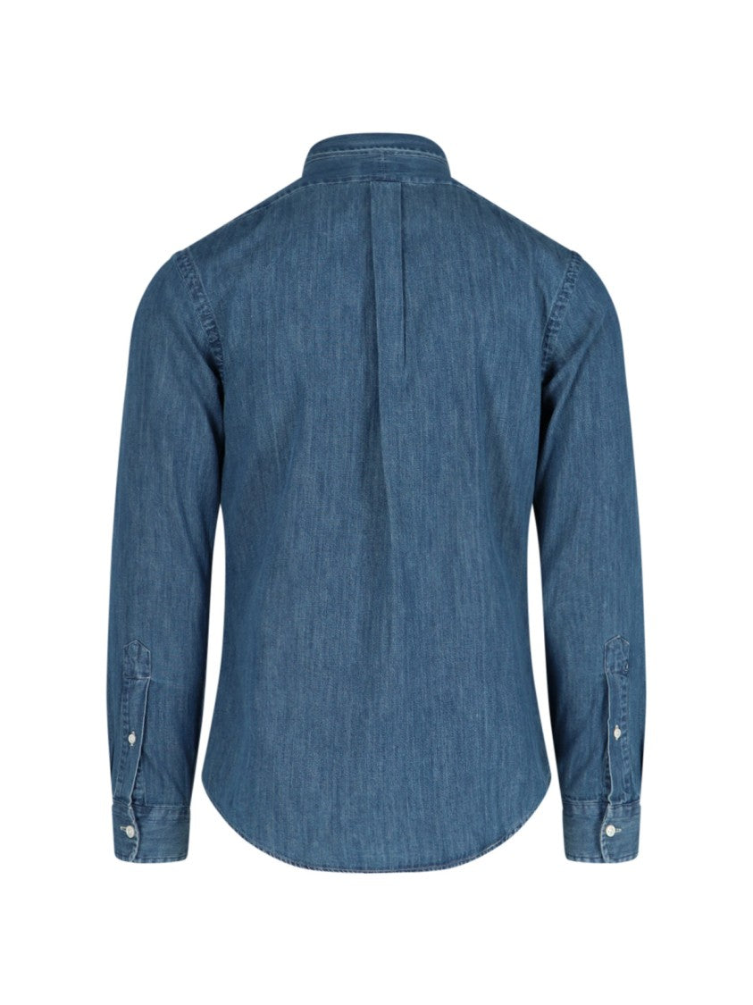 Polo Ralph Lauren Denim Logo Shirt – Blue