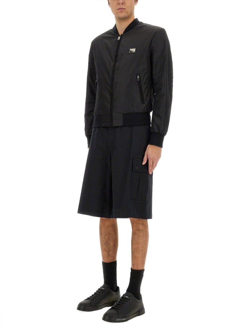 Dolce & Gabbana Jacket With Logo Plaque