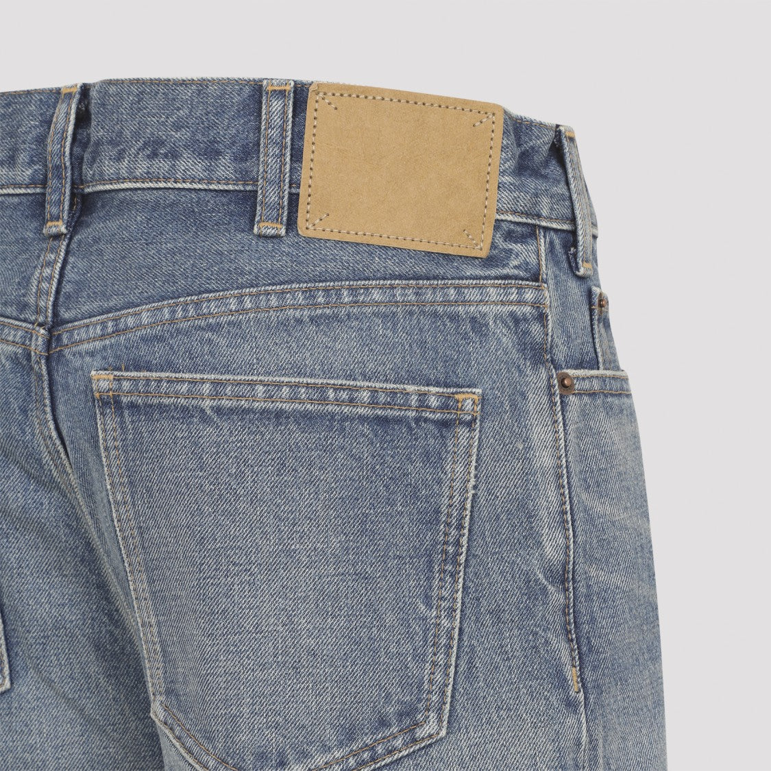 Celine Flared Mid-Waist Jeans With 5-Pocket Design
