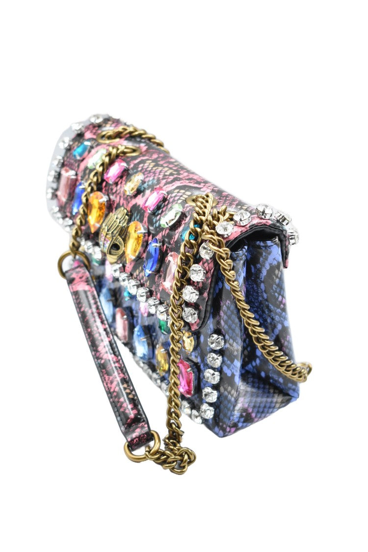 Kurt Geiger Structured Handbag With Snakeskin Pattern