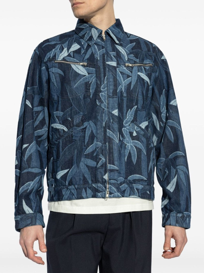 Kenzo Indigo Blue Two-Way Zip Jacket