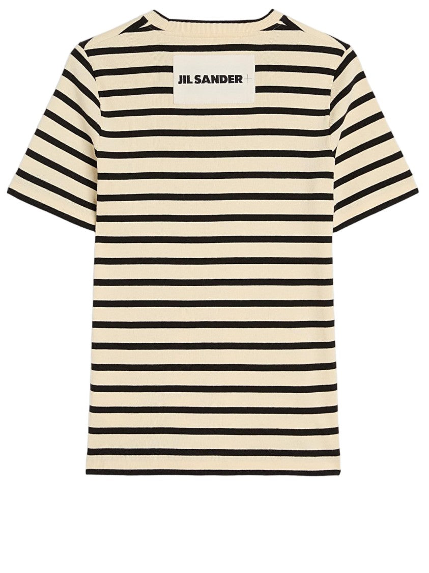 Jil Sander Multicolor Striped Cotton T-Shirt