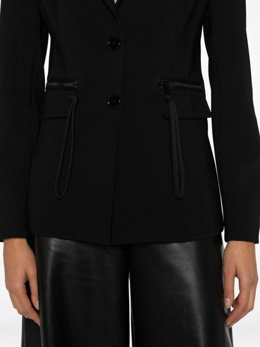 Pinko Tailored Black Jacket With Structured Silhouette