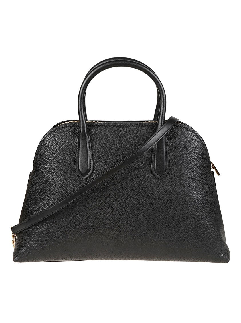Michael Kors Large Freddie Dome Pebbled Leather Satchel