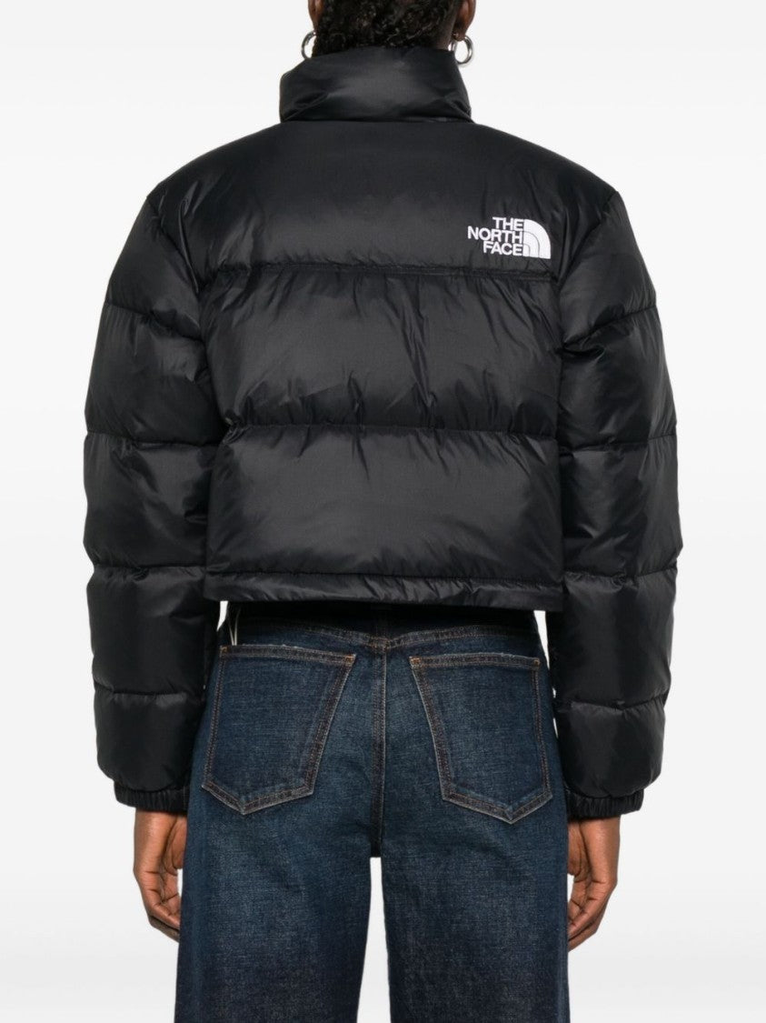 The North Face Cropped High Collar Quilted Down Jacket