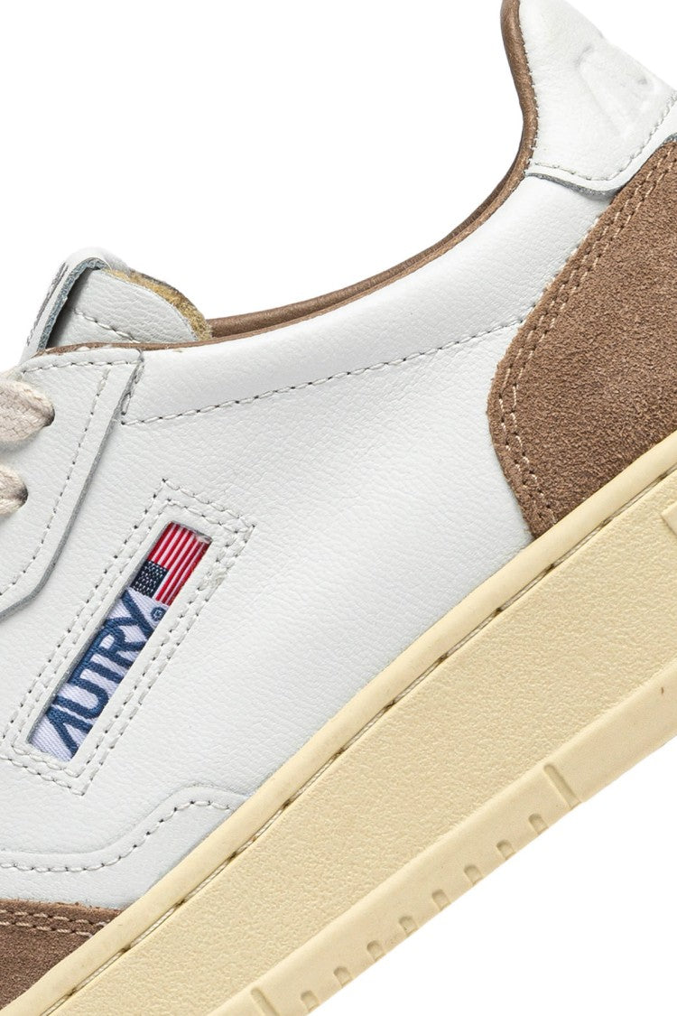Autry Tobacco Medalist Suede Leather Sneakers