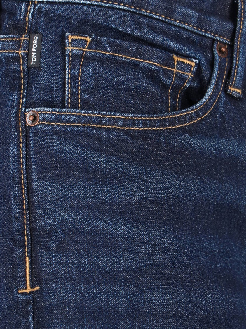 Tom Ford Straight-Leg Denim Jeans With Timeless Design