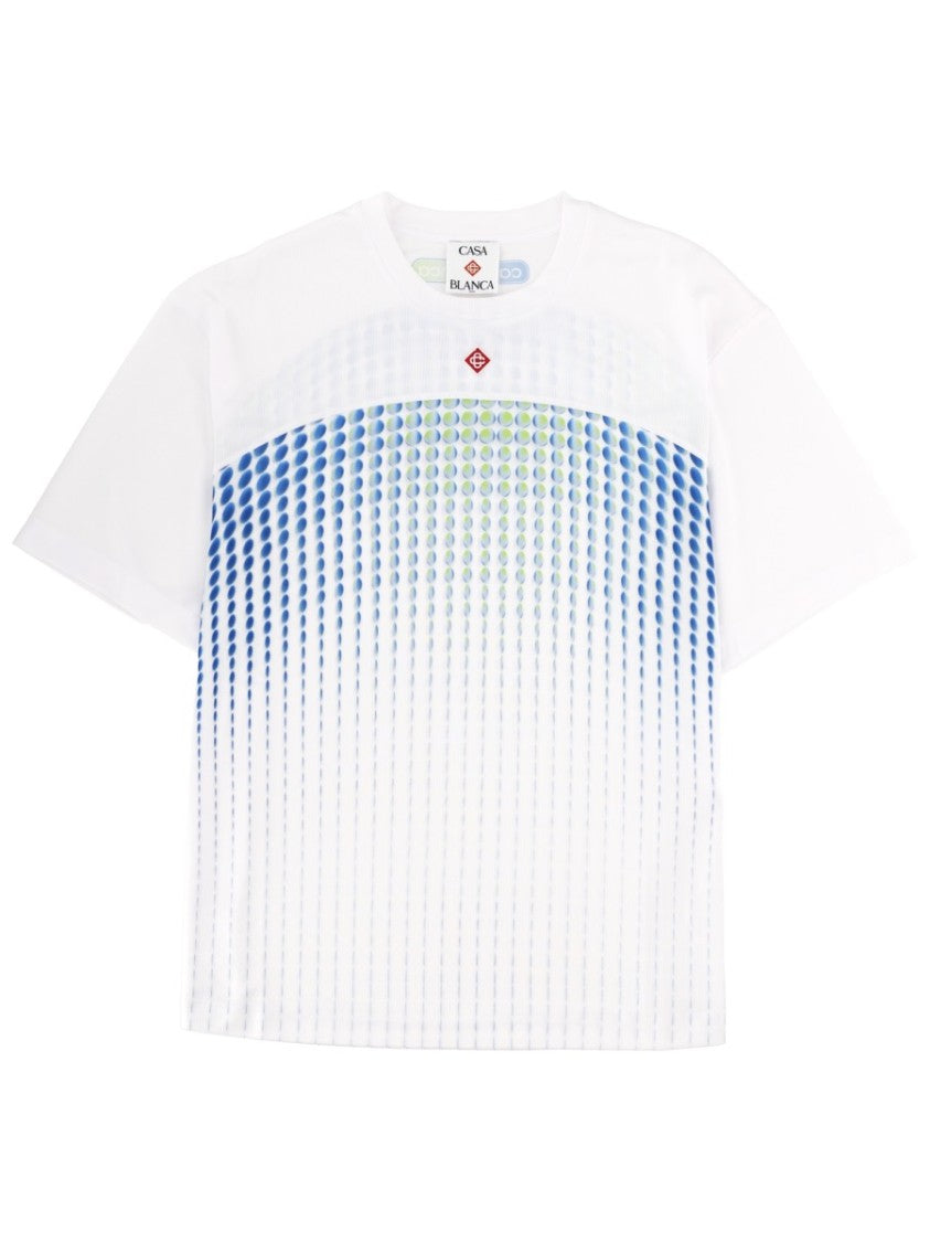 Casablanca Gradient Dot Polyester Printed T-Shirt