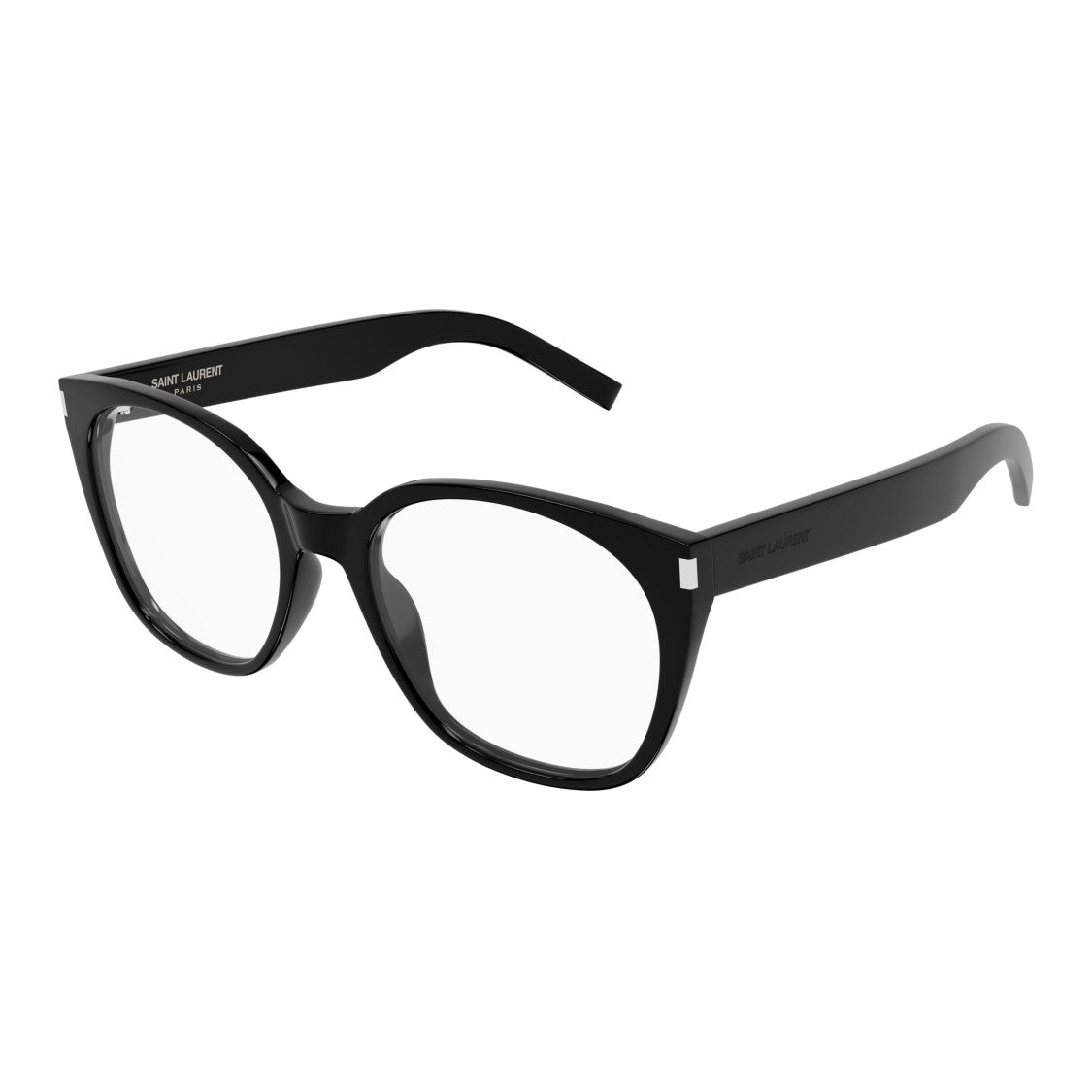 Saint Laurent Square Frame Eyeglasses With Recycled Acetate Finish