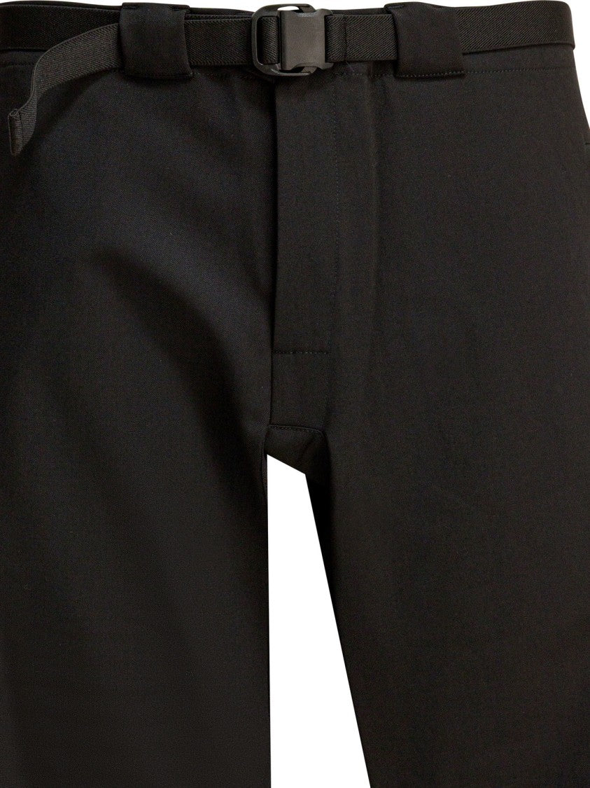 Gr10k Belted Wool Blend Straight Pants With Minimalist Design