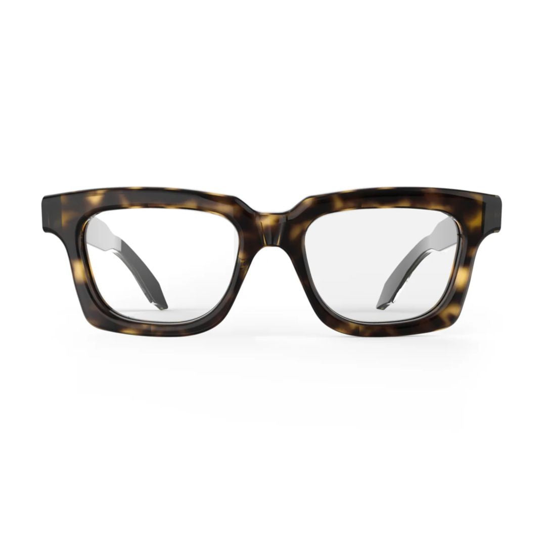 Pugnale L478 V Instinct Square Tortoiseshell Acetate Sunglasses With Decorative Temples