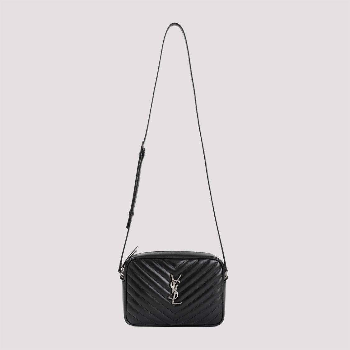 Saint Laurent Black Matelassé Leather Shoulder Bag