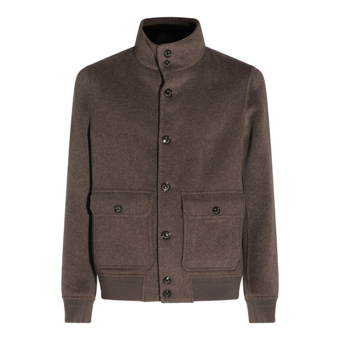 Montecore High Collar Button Flap Pocket Jacket