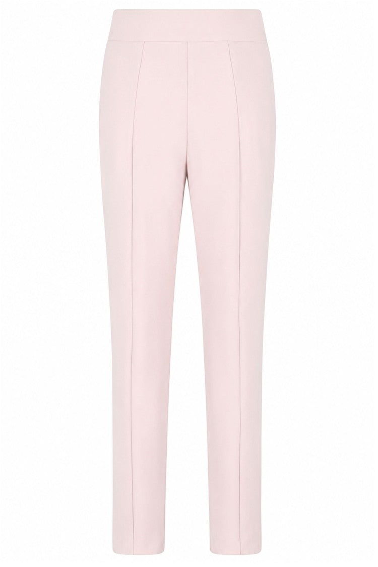 Federica Tosi Pink Cady Carrot Concealed-Zipper Polyester Formal Pants