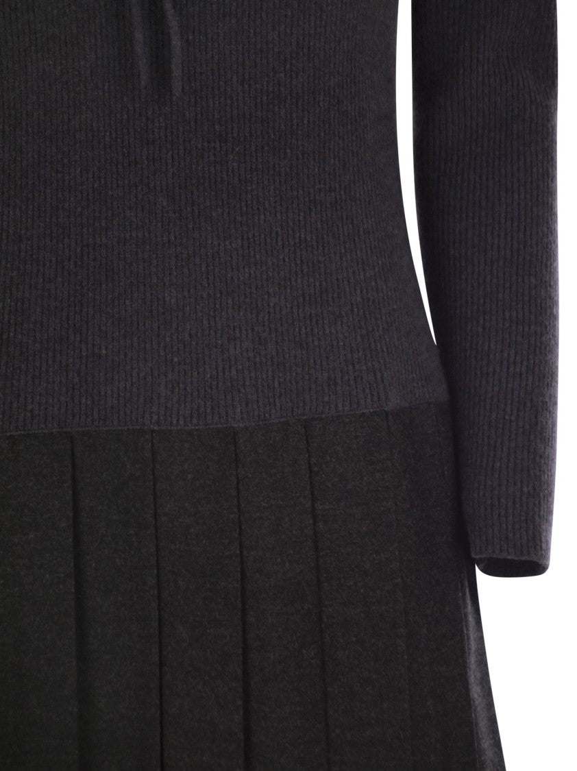 Fabiana Filippi Wool Blend Hooded Dress