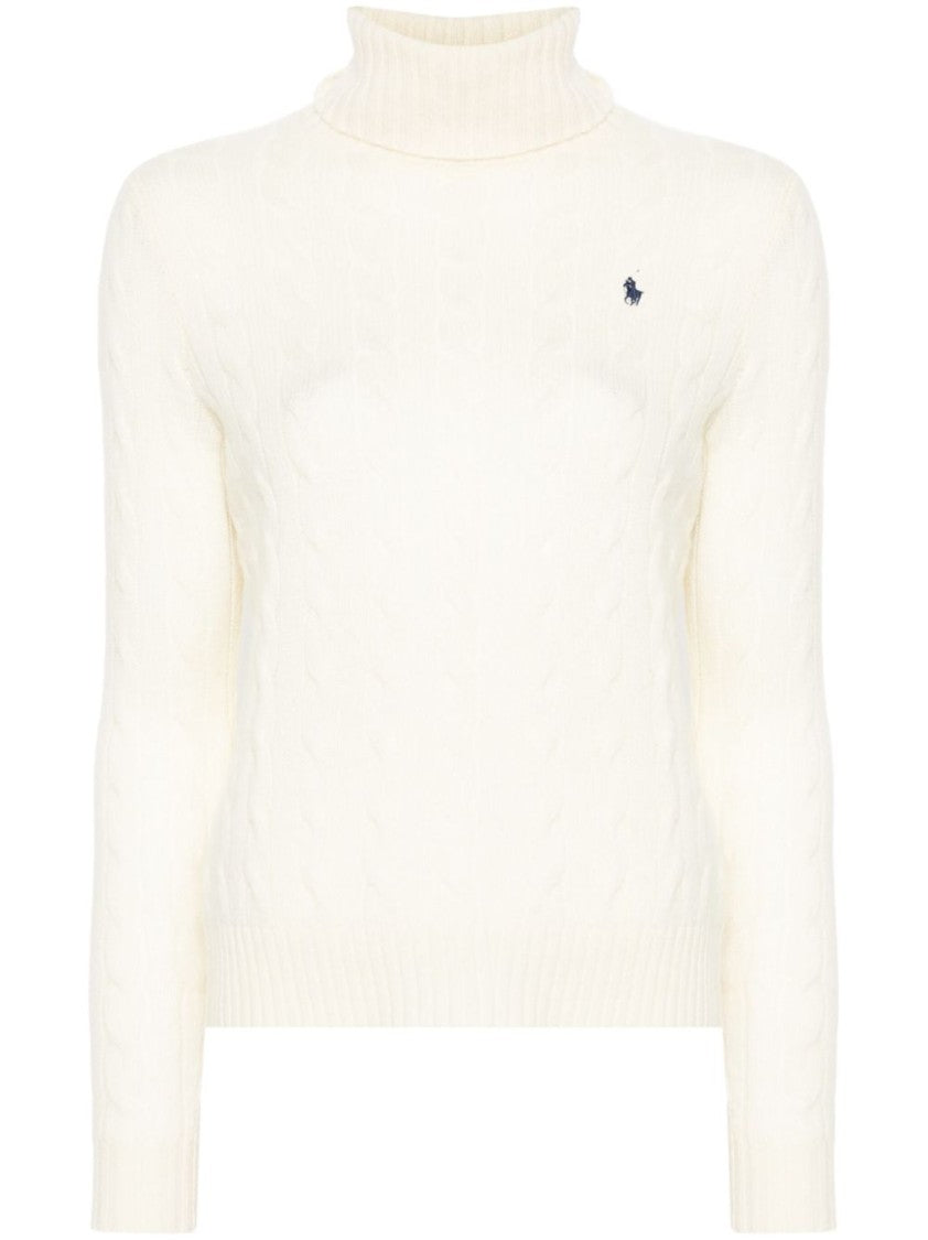 Polo Ralph Lauren Cable-Knit Wool-Cashmere Blend Turtleneck Sweater