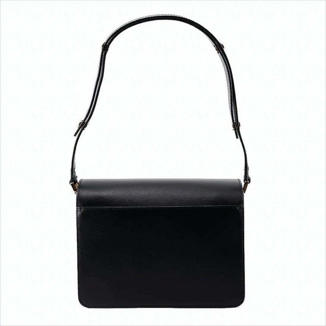 Marni Structured Crossbody Bag In Smooth Calf Leather With Adjustable Strap