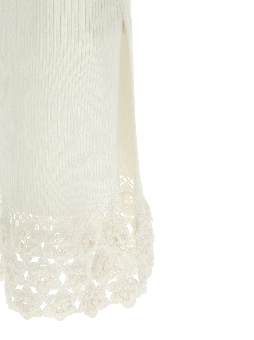 Ganni 'Cotton Crochet' Dress