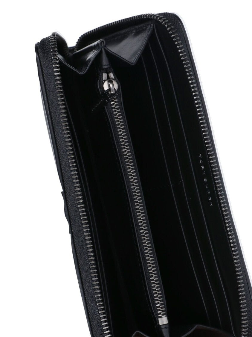 Tory Burch Quilted Zip Continental Wallet With Signature Emblem