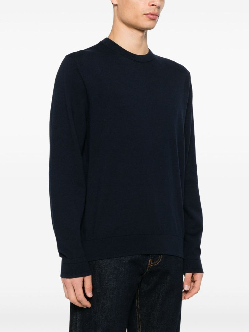 Paul Smith Navy Blue Crew Neck Sweater