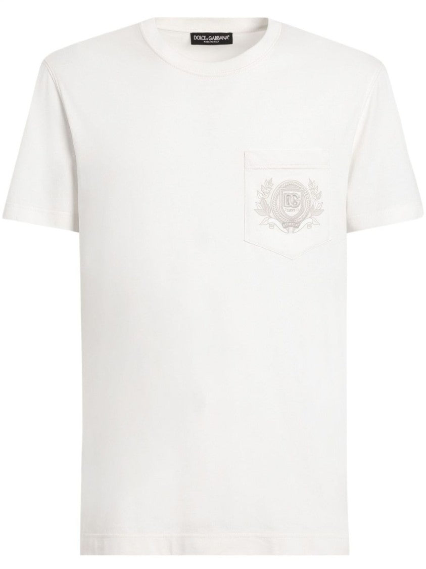 Dolce & Gabbana White Short Sleeve T-Shirt