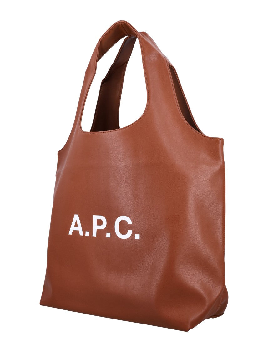 A.P.C. Ninon Spacious Brown Tote Bag