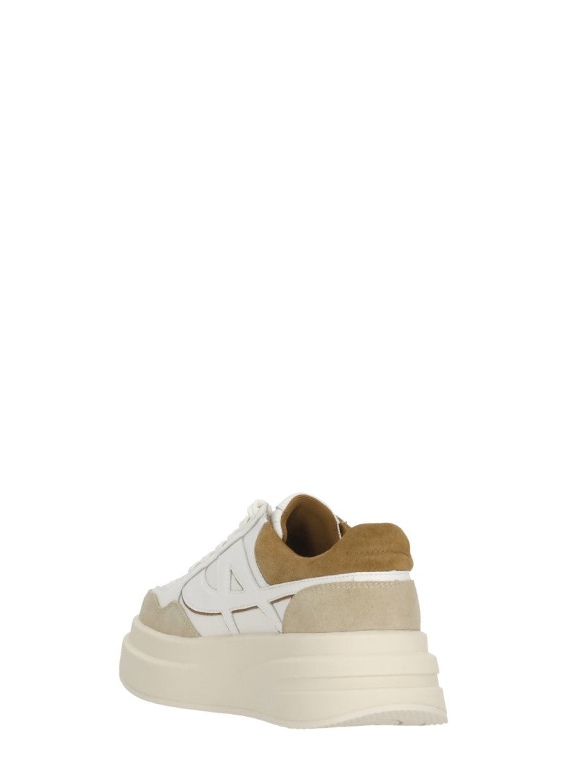 Ash Ivory Icone Suede Platform Sneakers