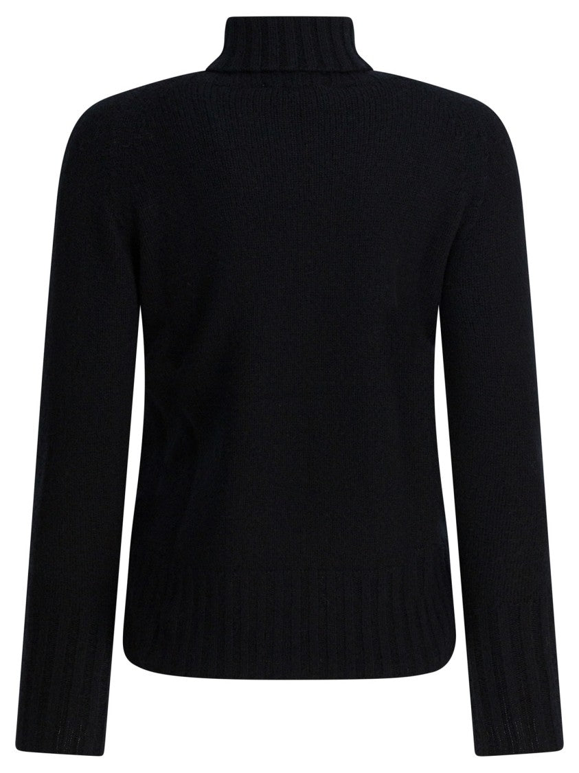 Drumohr Turtleneck Cashmere Knitwear With Ribbed Details