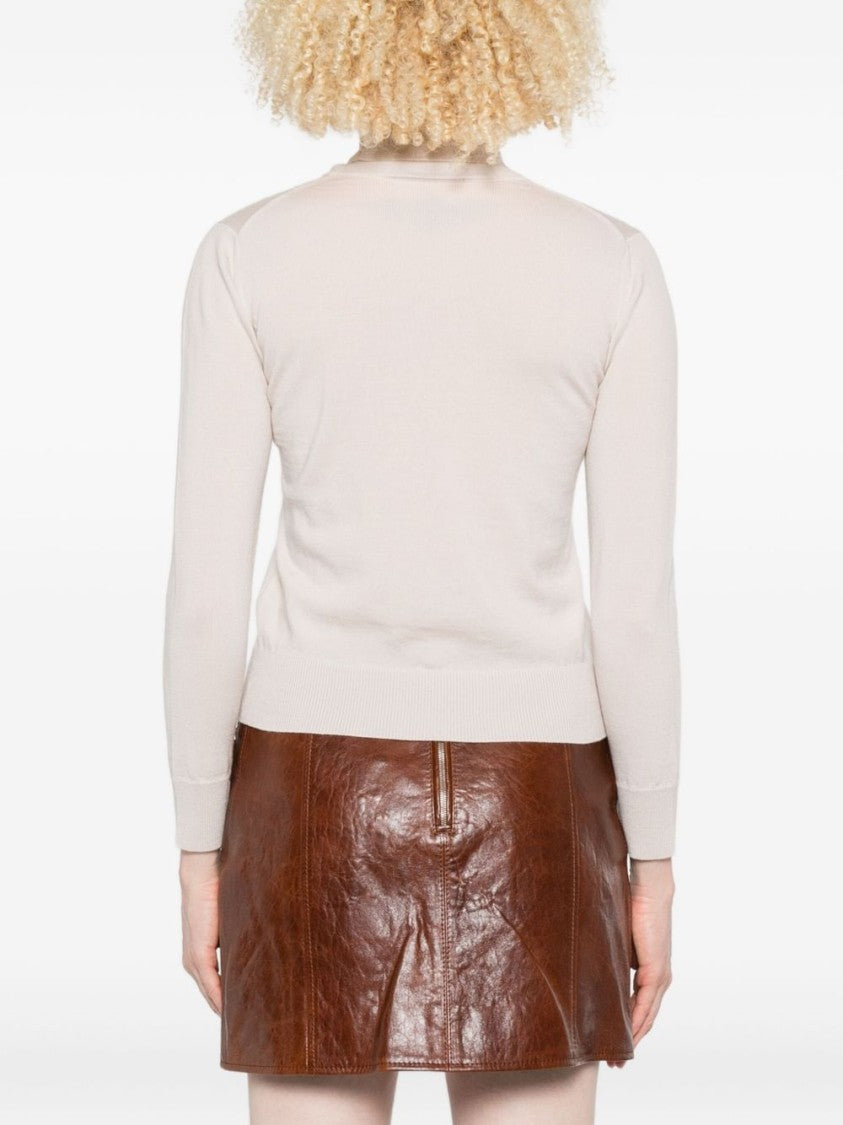 Alpha Studio Fitted Turtleneck Sweater In Fine Merino Wool