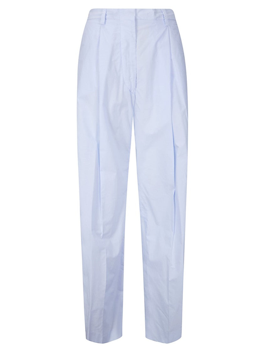 The Latest Beige Billie Pleated Popeline Trousers