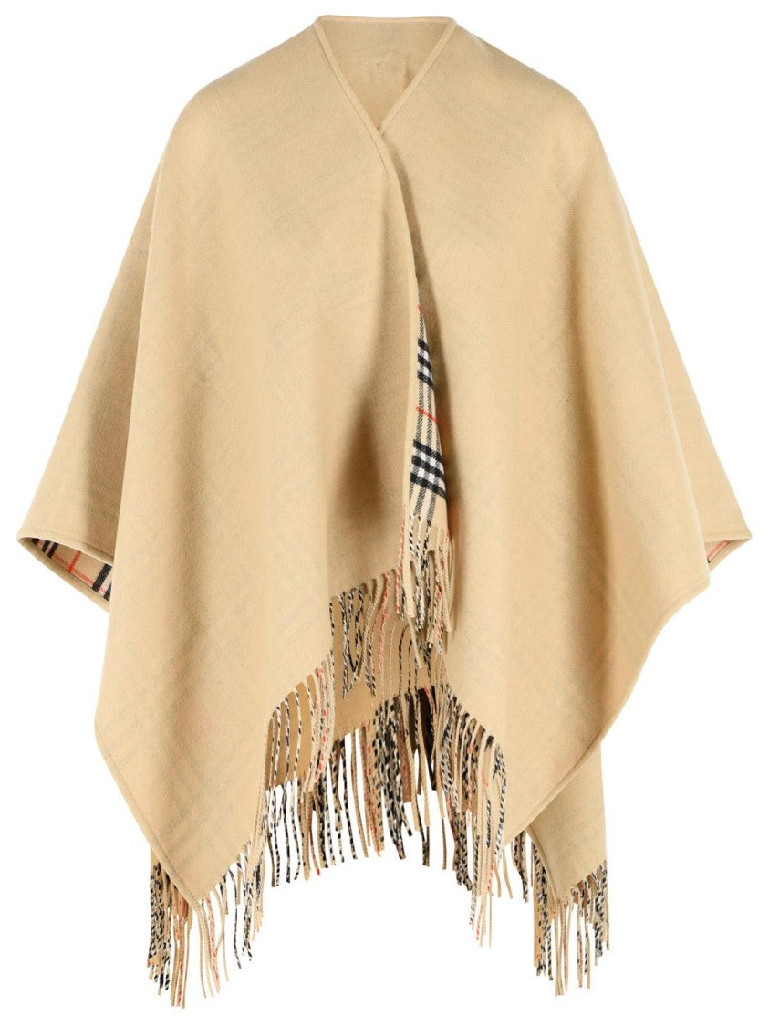 Burberry Beige Wool Cape