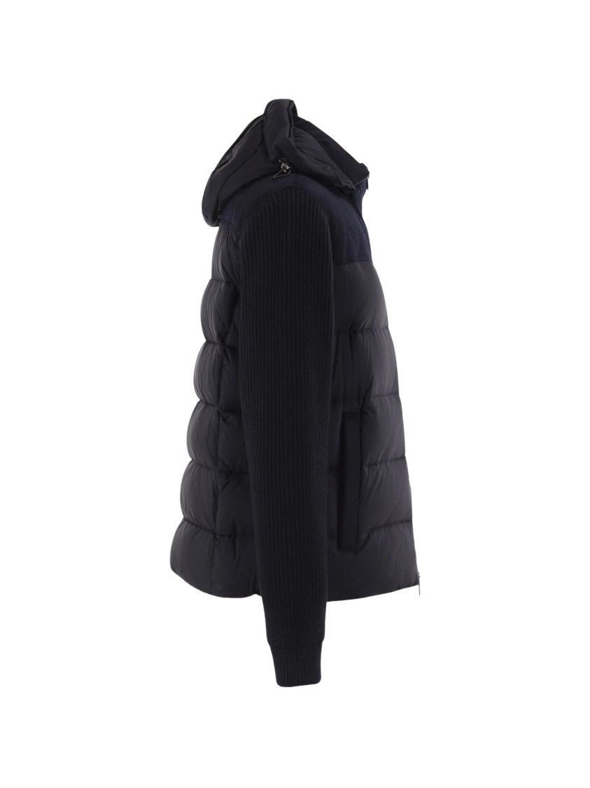 Moorer Allori Lsm Padded Knitted-Sleeve Jacket