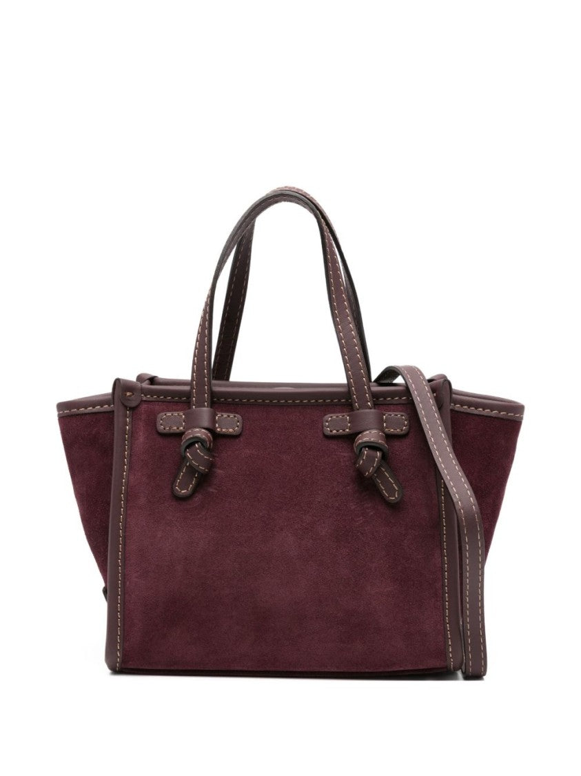 Gianni Chiarini Structured Bordeaux Shopper Bag