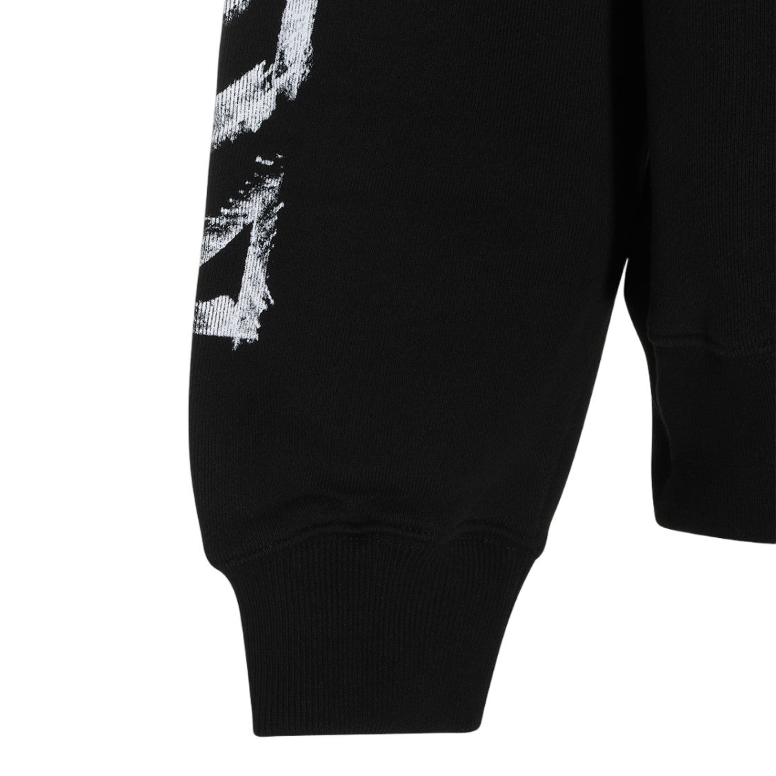 Off-White Graphic Print Black Sweater