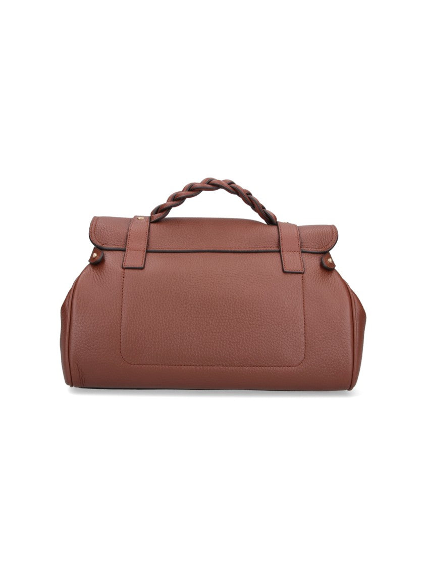 Mulberry Brown Alexa Classic Closure Leather Bag