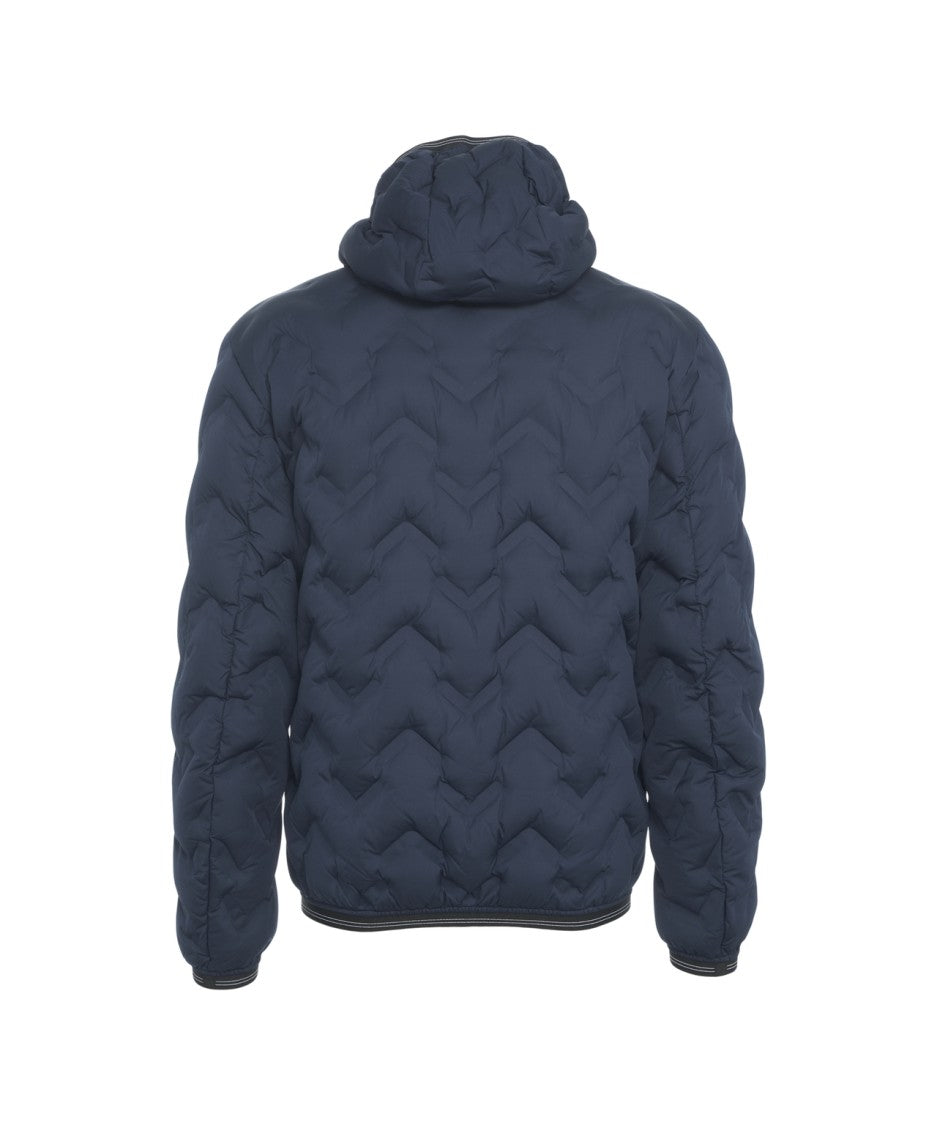 Blauer Quilted Hooded Puffer Jacket With Two-Way Zipper