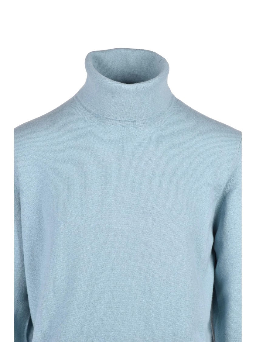 Alpha Studio Cashmere Turtleneck Sweater With High Neck Design