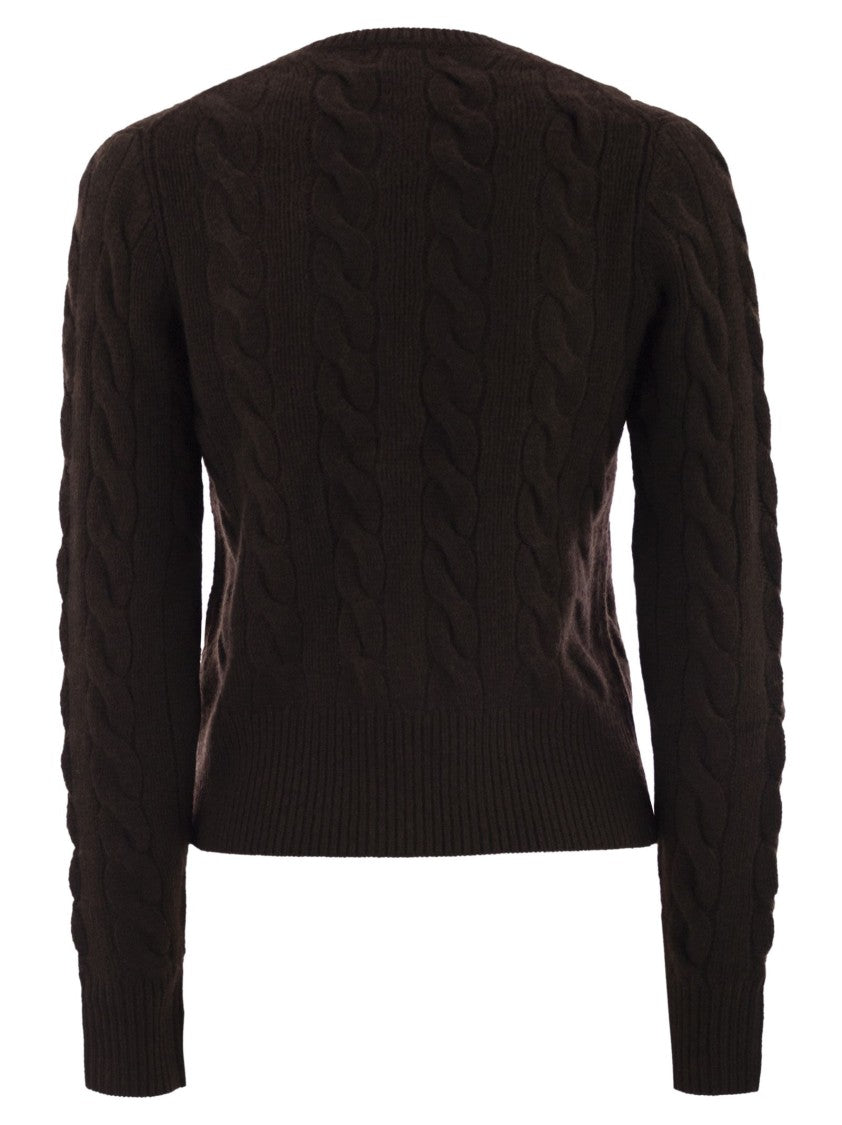 Polo Ralph Lauren Wool And Cashmere Cable Knit Cardigan